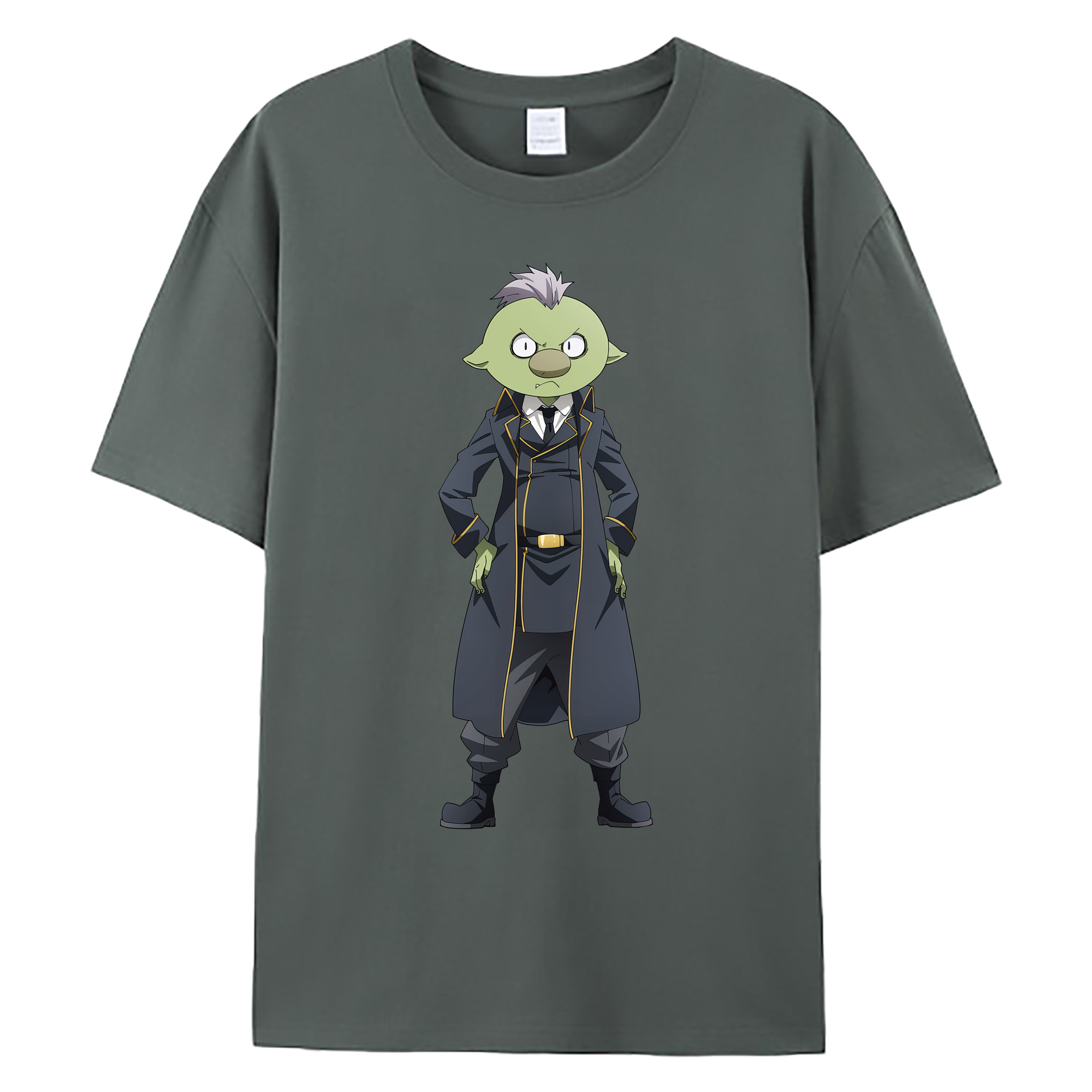 （画像用） 転スラ Regarding Reincarnated to Slime 綿100％ メンズ半袖Tシャツ｜肌触りやわらか＆通気性